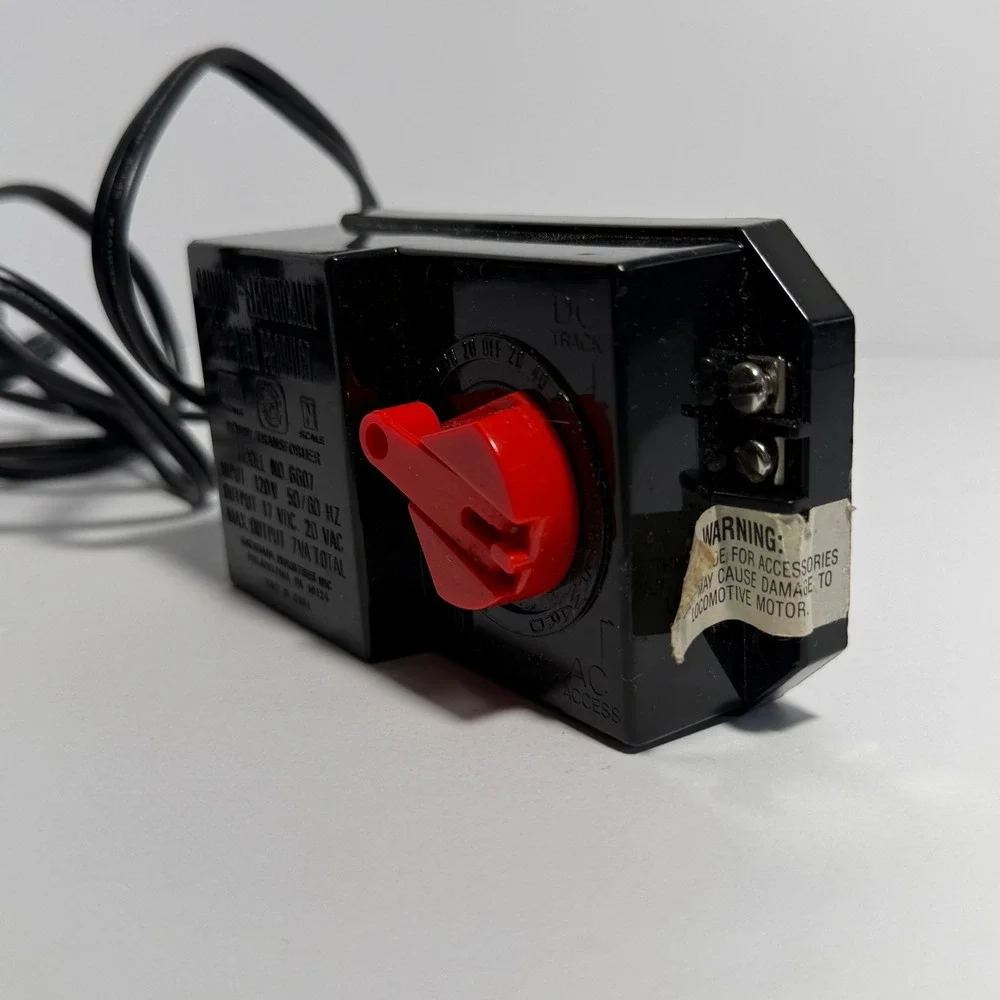 Bachmann 6607 Hobby Transformer Power Pack HO N Scale Train Controller Black